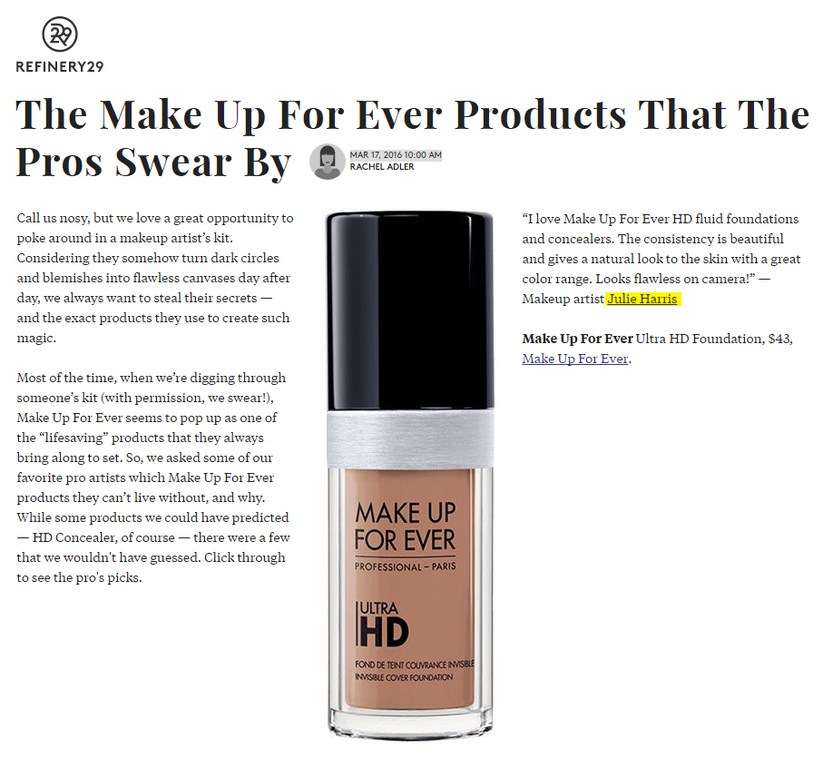 Tracey Mattingly Artists Makeup Julie Harris Press Tracey Mattingly Artists Makeup Julie Harris Press