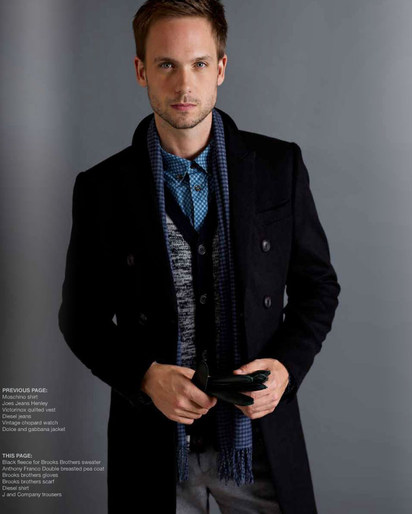 Tracey Mattingly - News - Patrick J. Adams in Icon Magazine